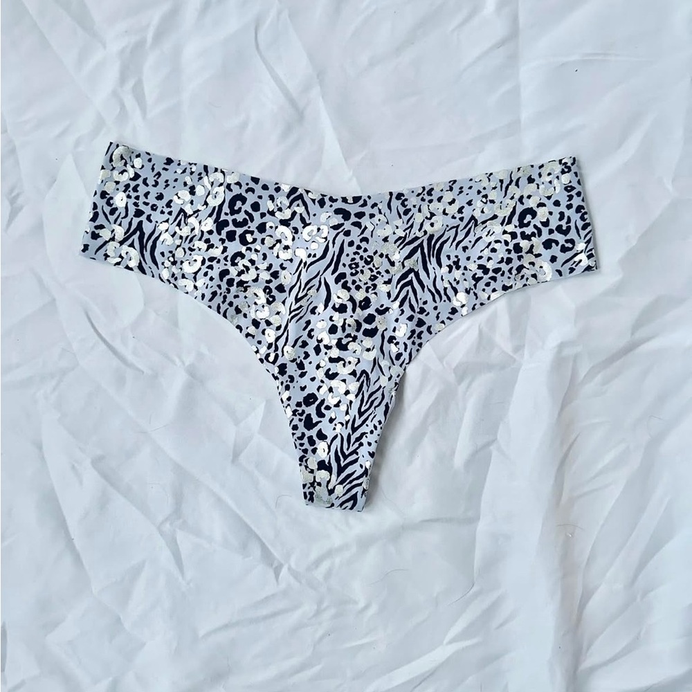 Animal Print Thong